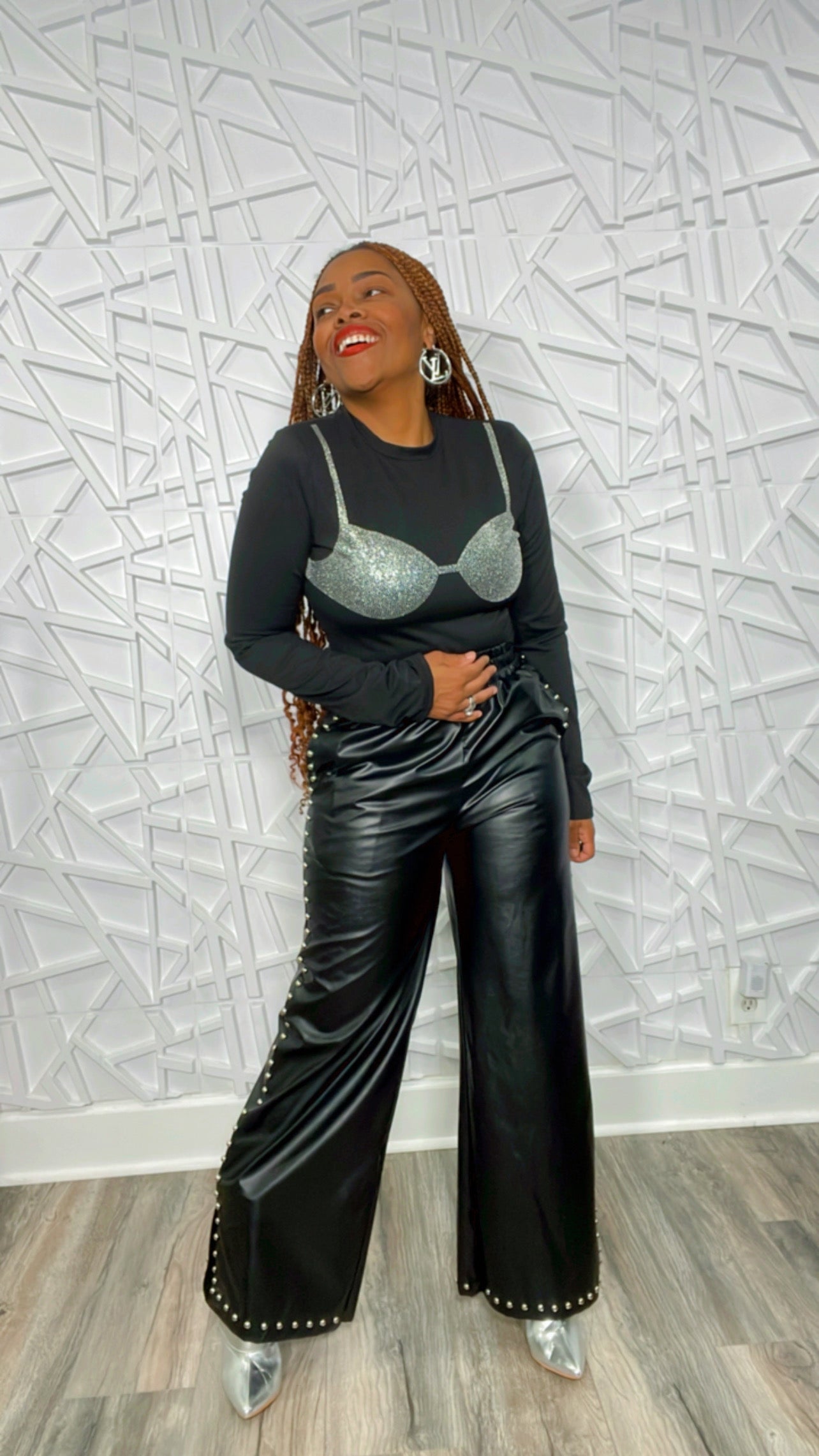 Black & Blinged Top