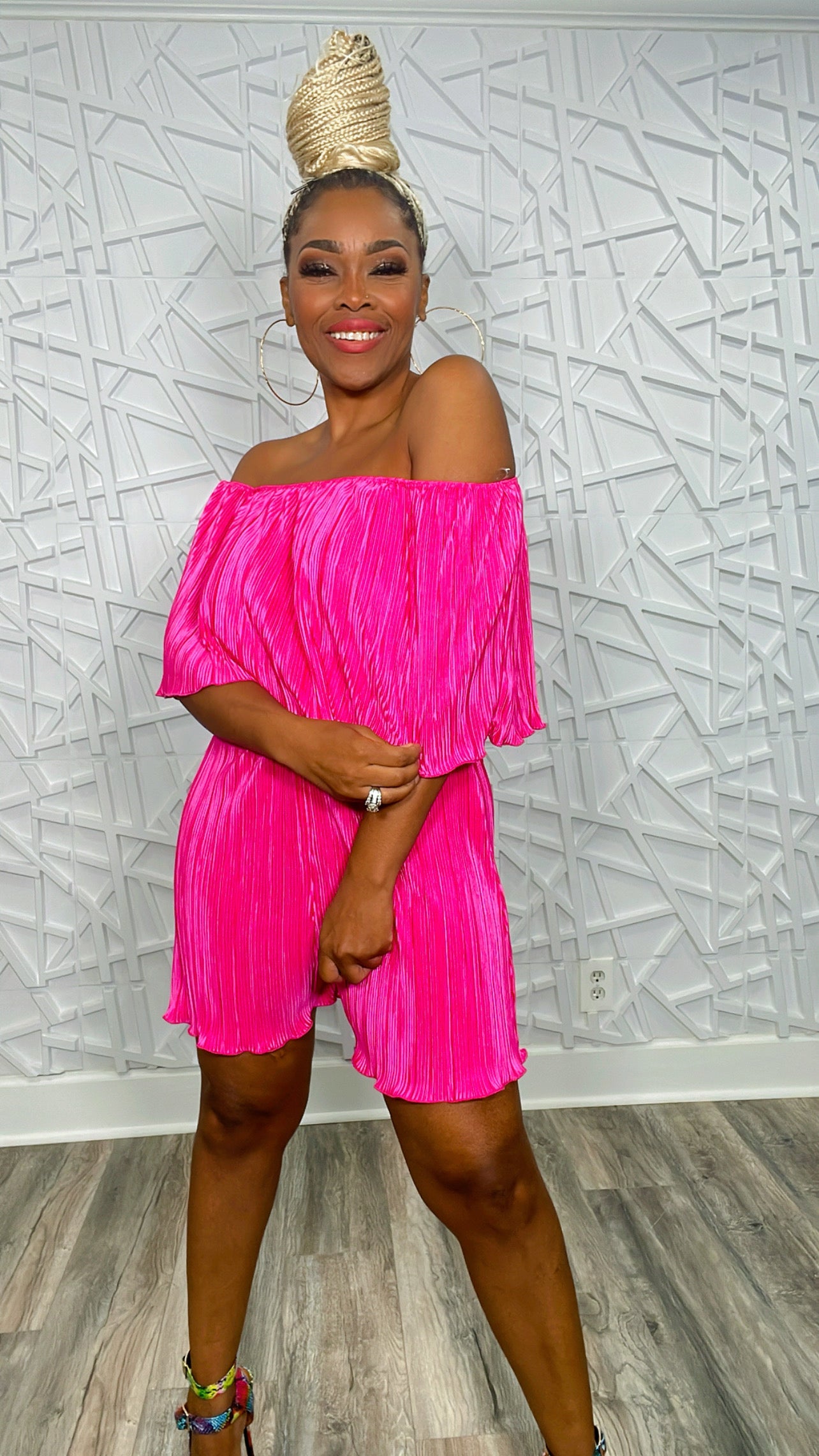Fancy Free Pleated Jumpsuit
