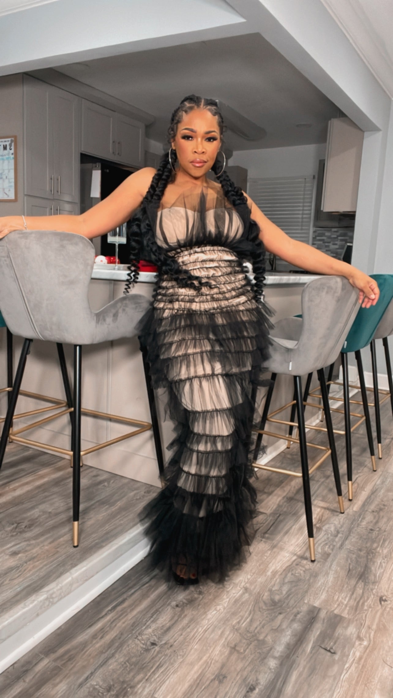 Elegance in Pretty Tulle Dress (2 Colors)