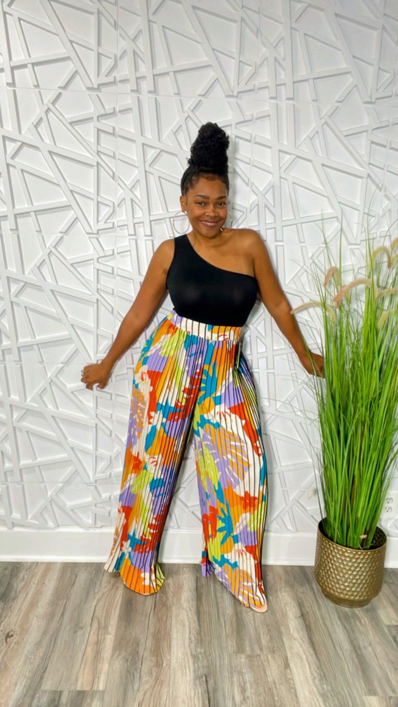 The Ida Pants (Lavender/White)
