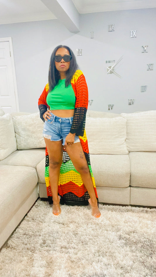 Book me a Flight to Jamaica Kimono