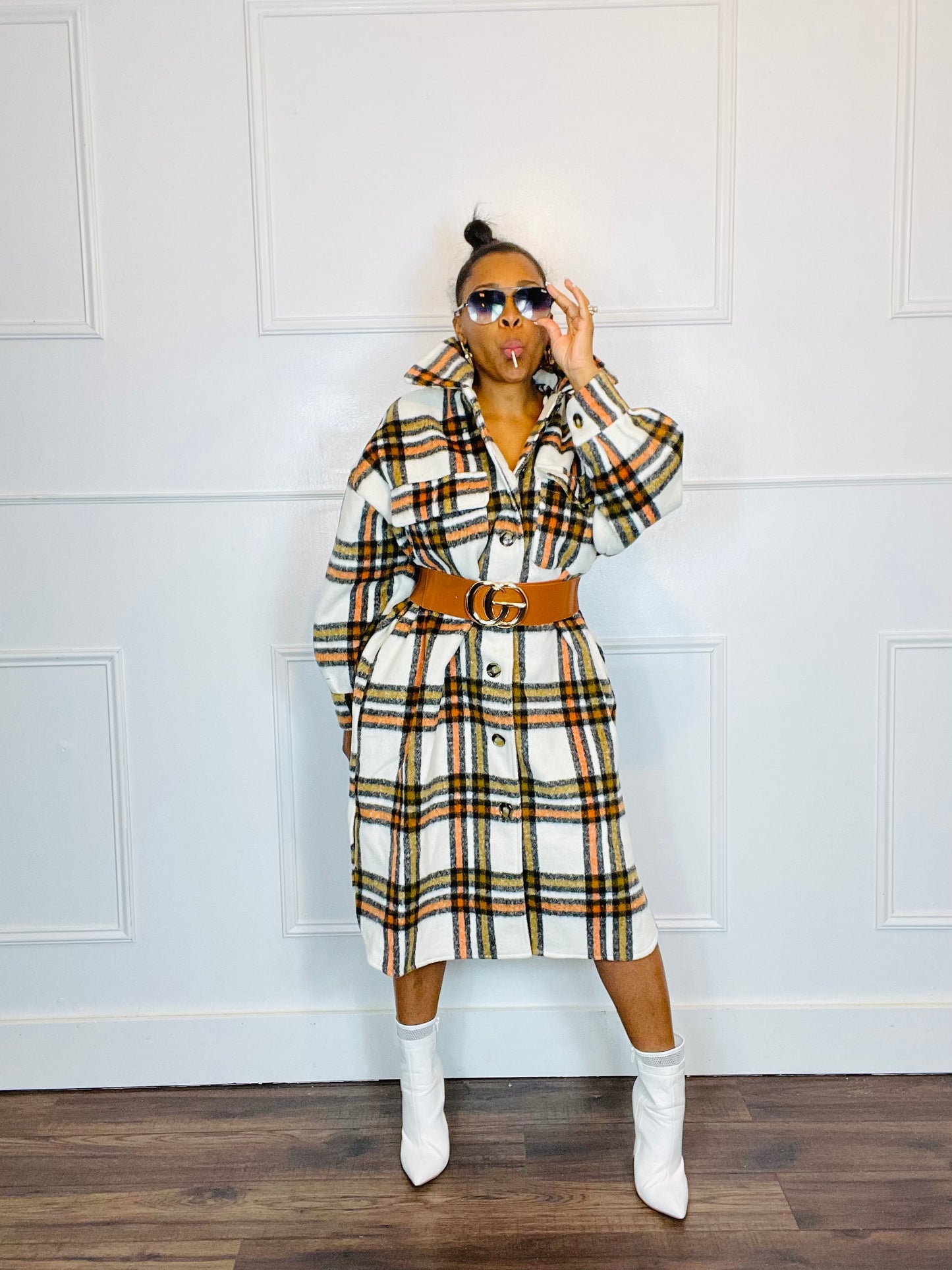 Heavy on the Pretty Plaid Shacket