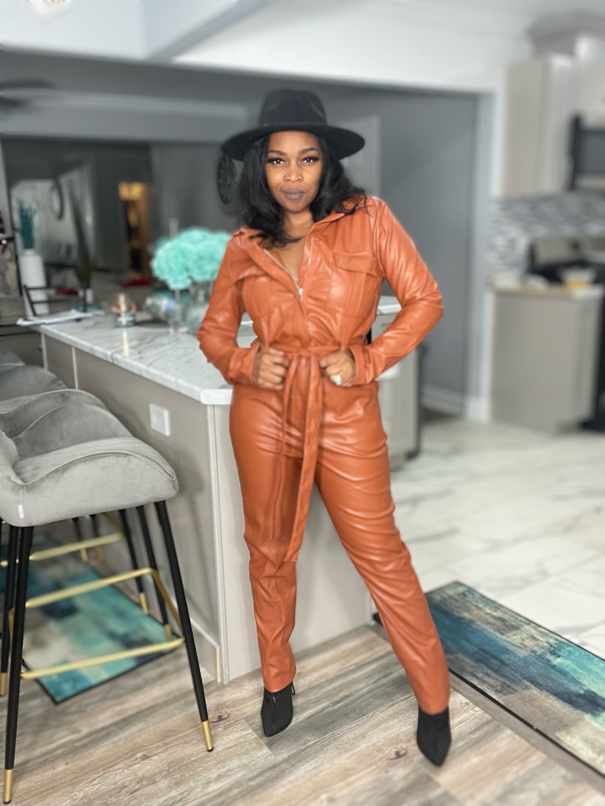 Leather Me Pretty Jumpsuit