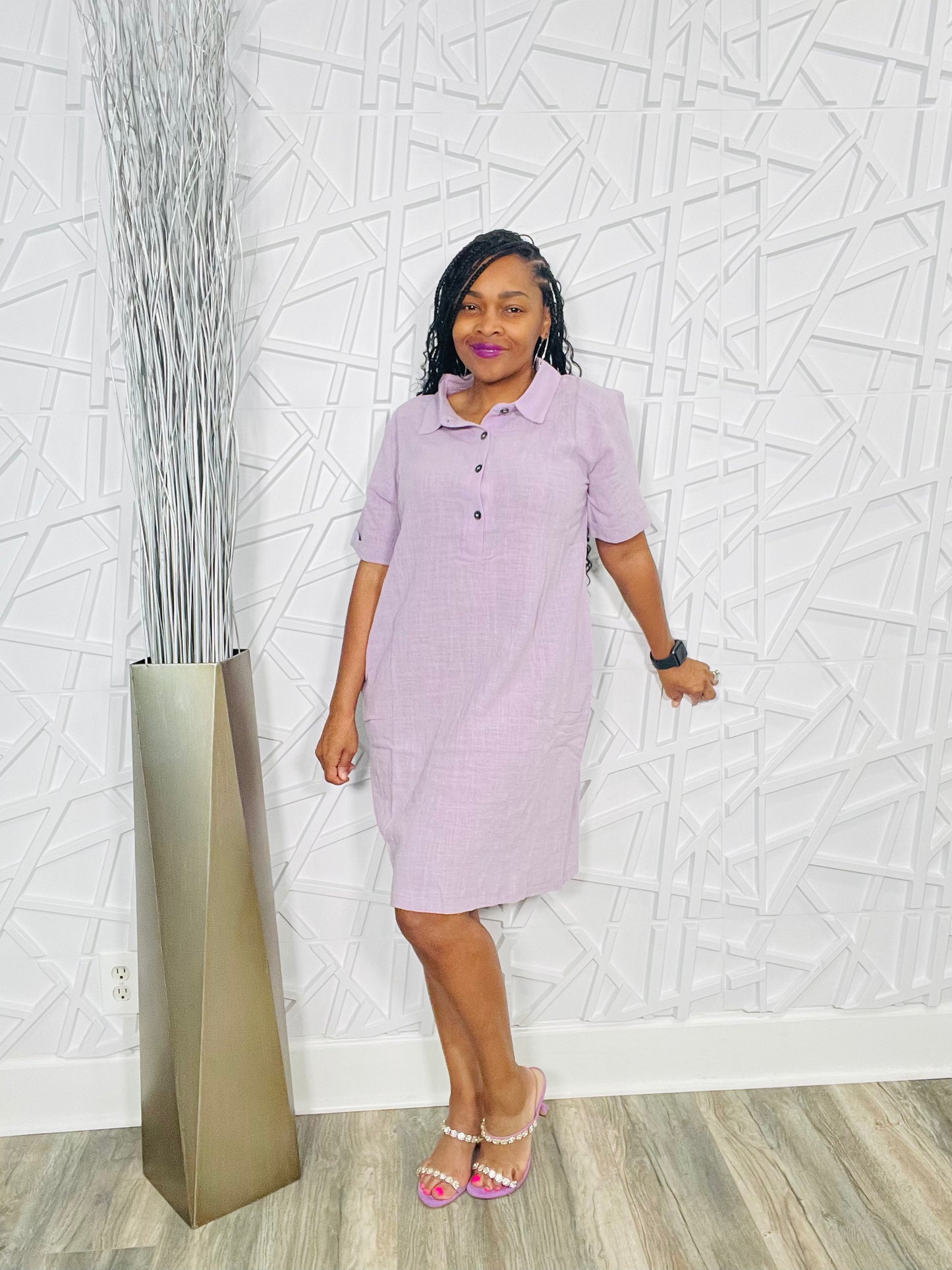 Pretty Breezy Shirt Dress with Pockets (up to XL) 3 Colors