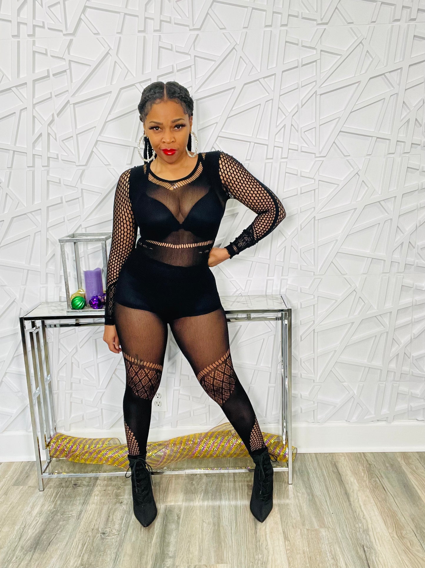 Pretty in the Mesh Jumpsuit