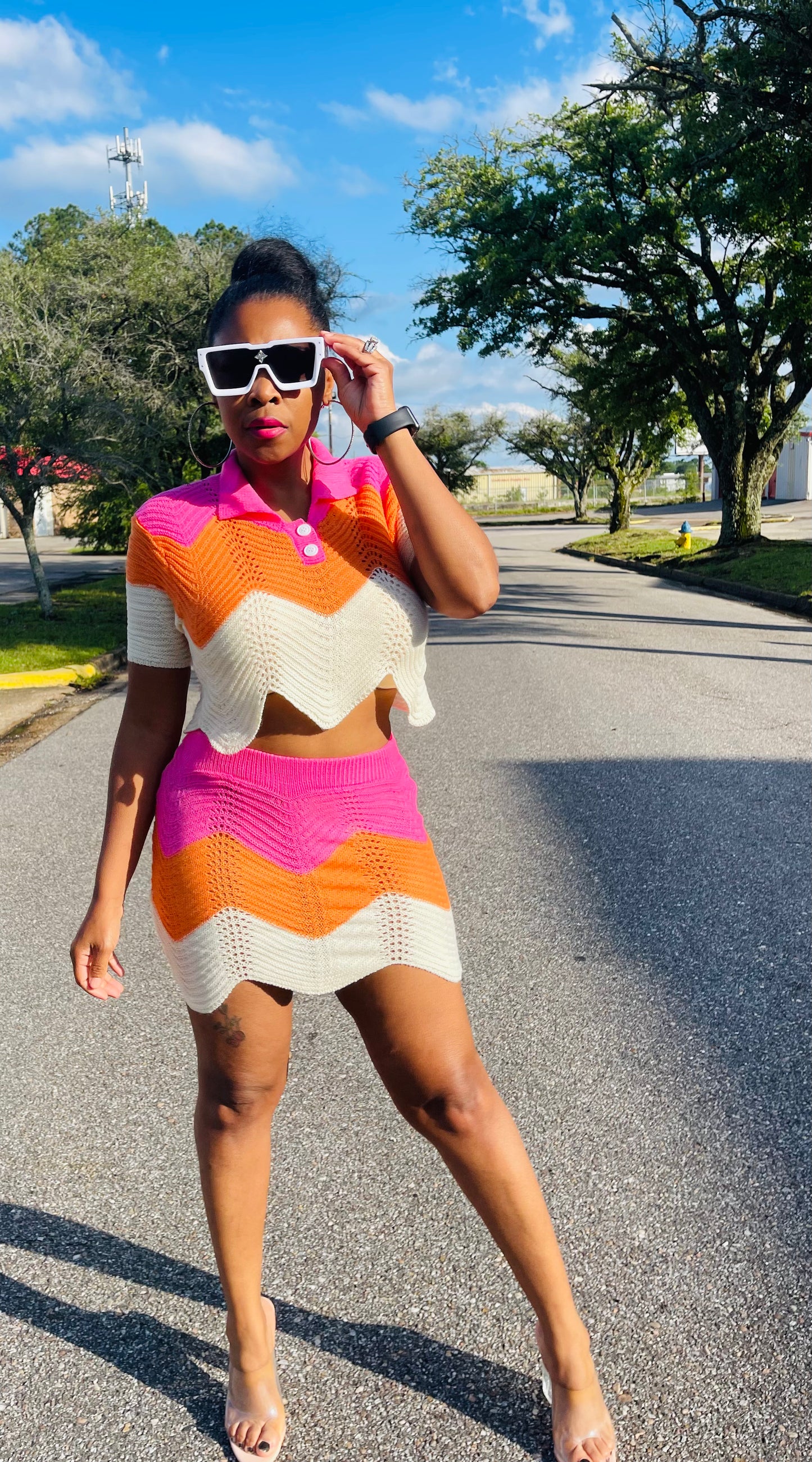 Being Fly & Pretty 2 pc Knit Skirt Set