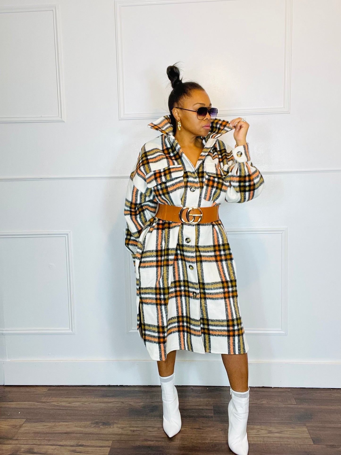 Heavy on the Pretty Plaid Shacket