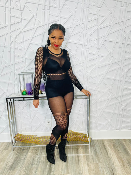 Pretty in the Mesh Jumpsuit