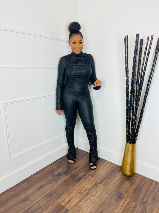 Fierce & Pretty Faux Leather 2 piece Set
