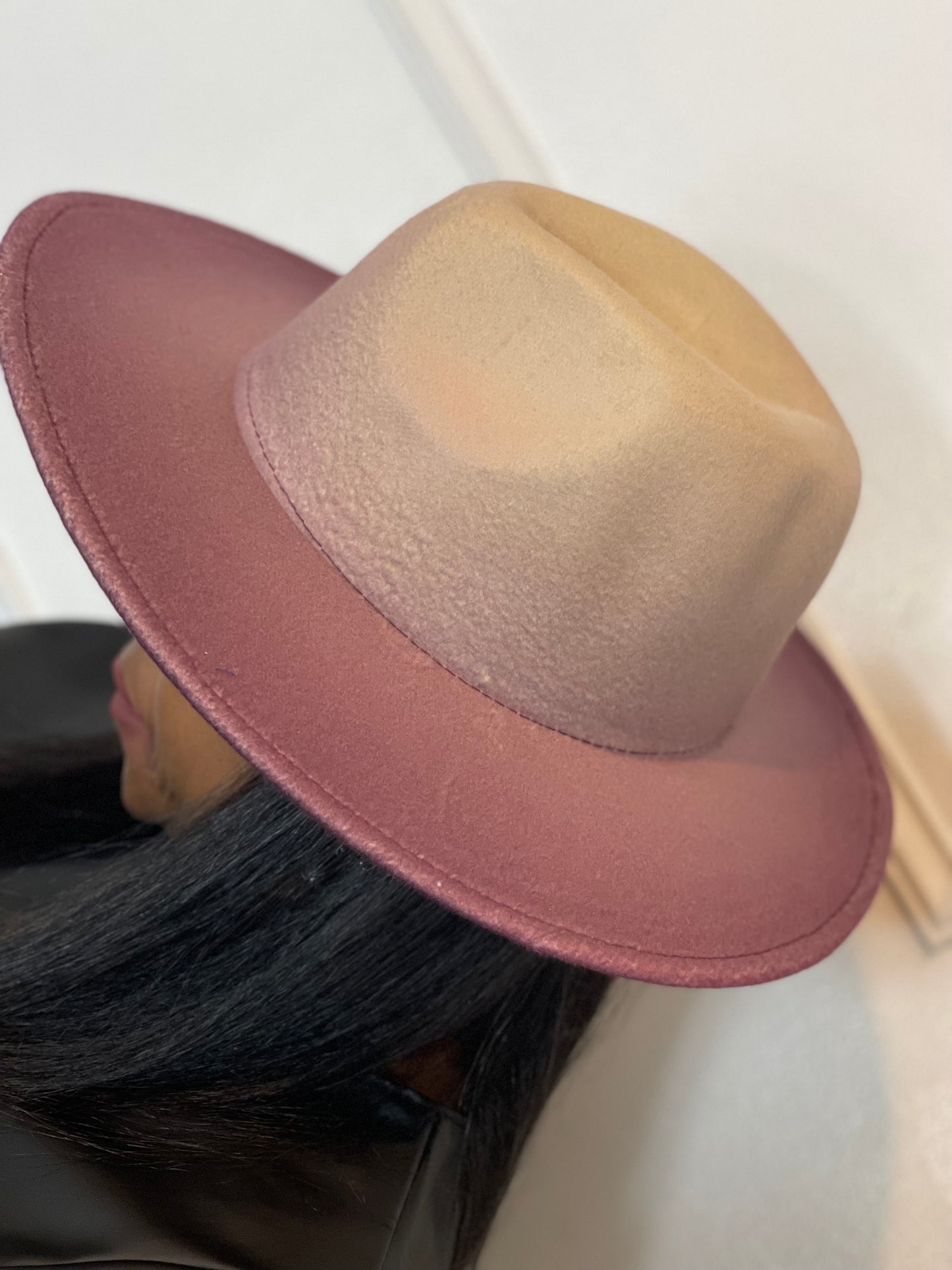 Ombré Wide Brim Fedora (5 Colors)