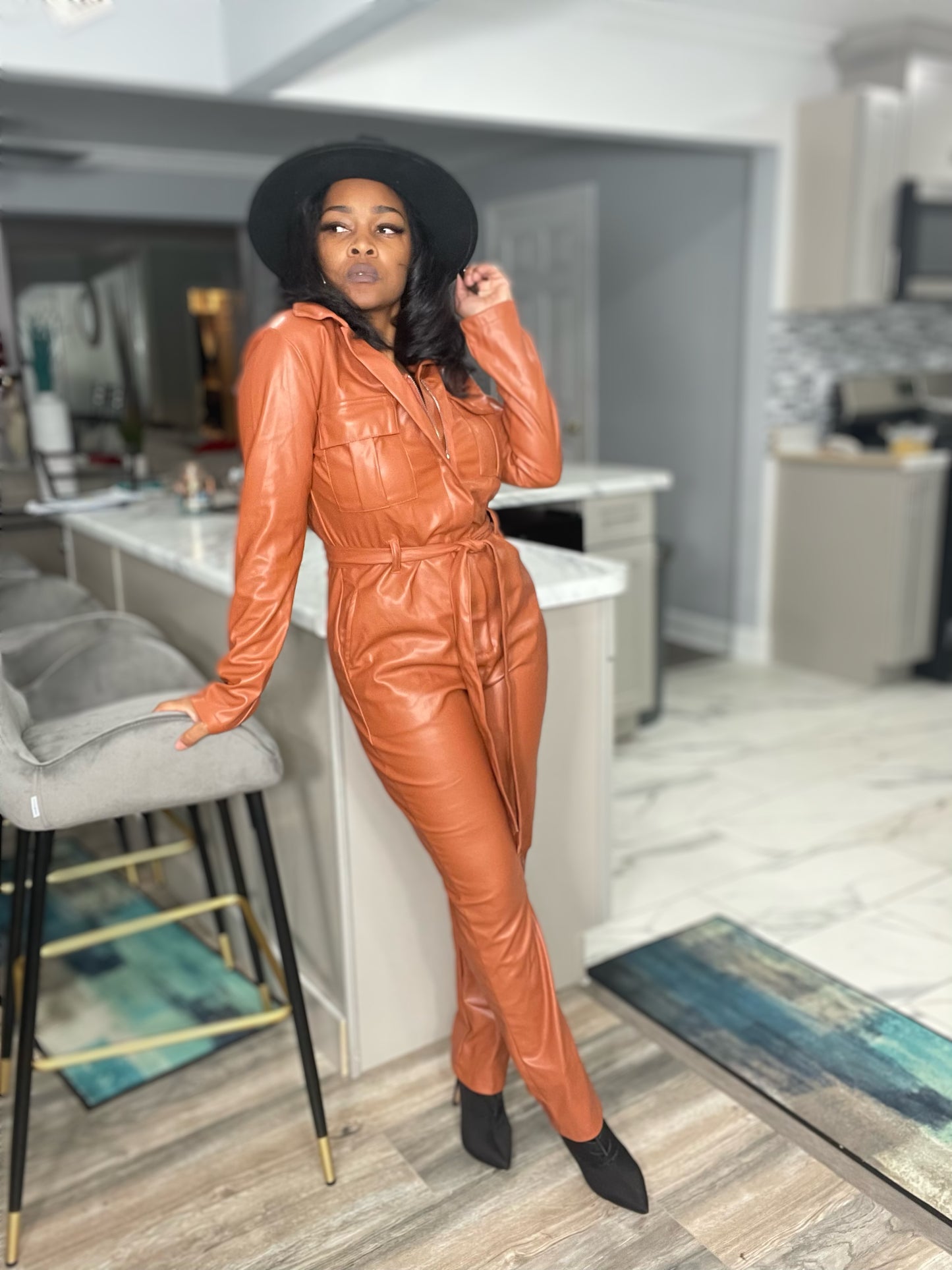 Leather Me Pretty Jumpsuit
