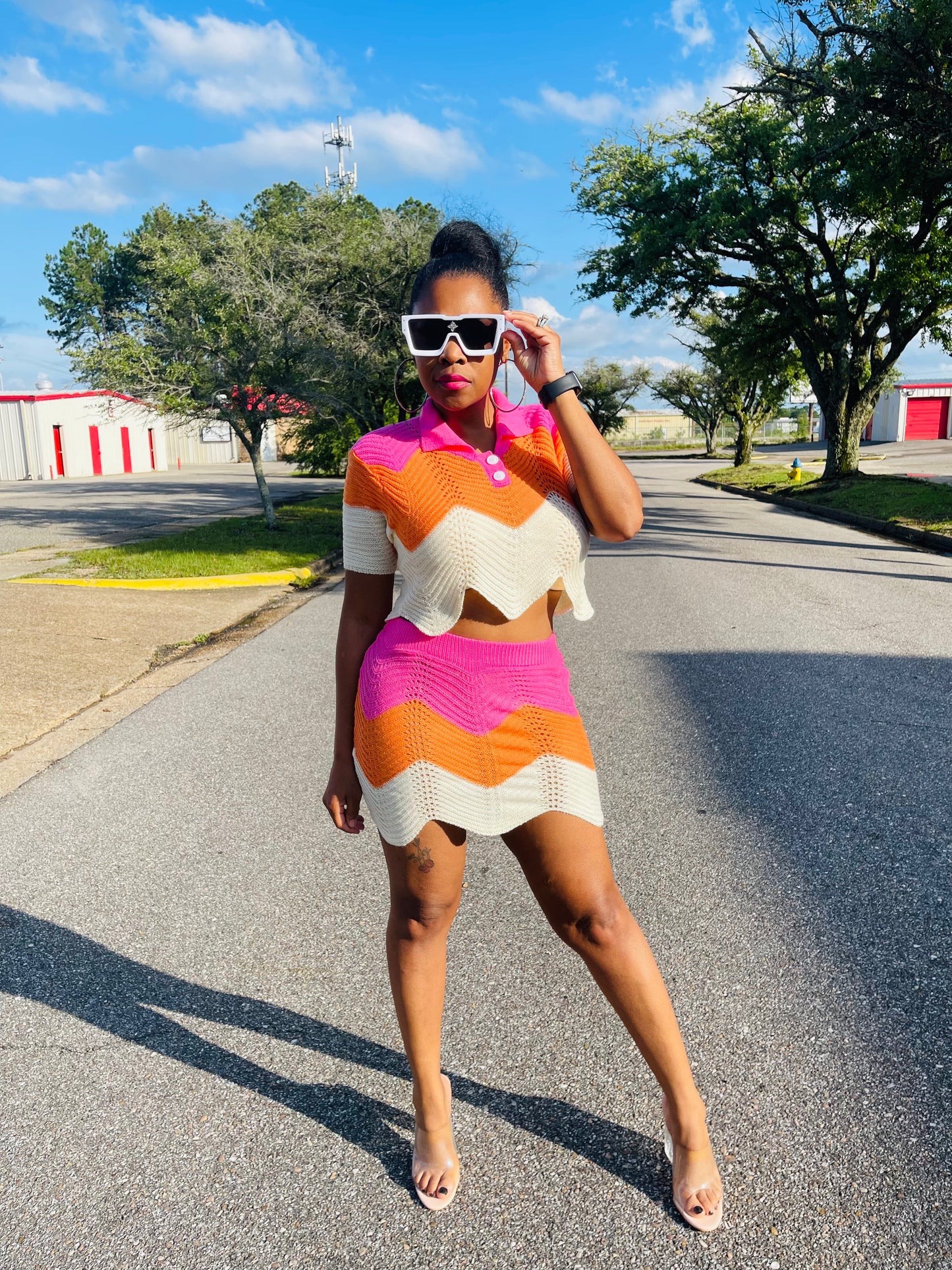 Being Fly & Pretty 2 pc Knit Skirt Set