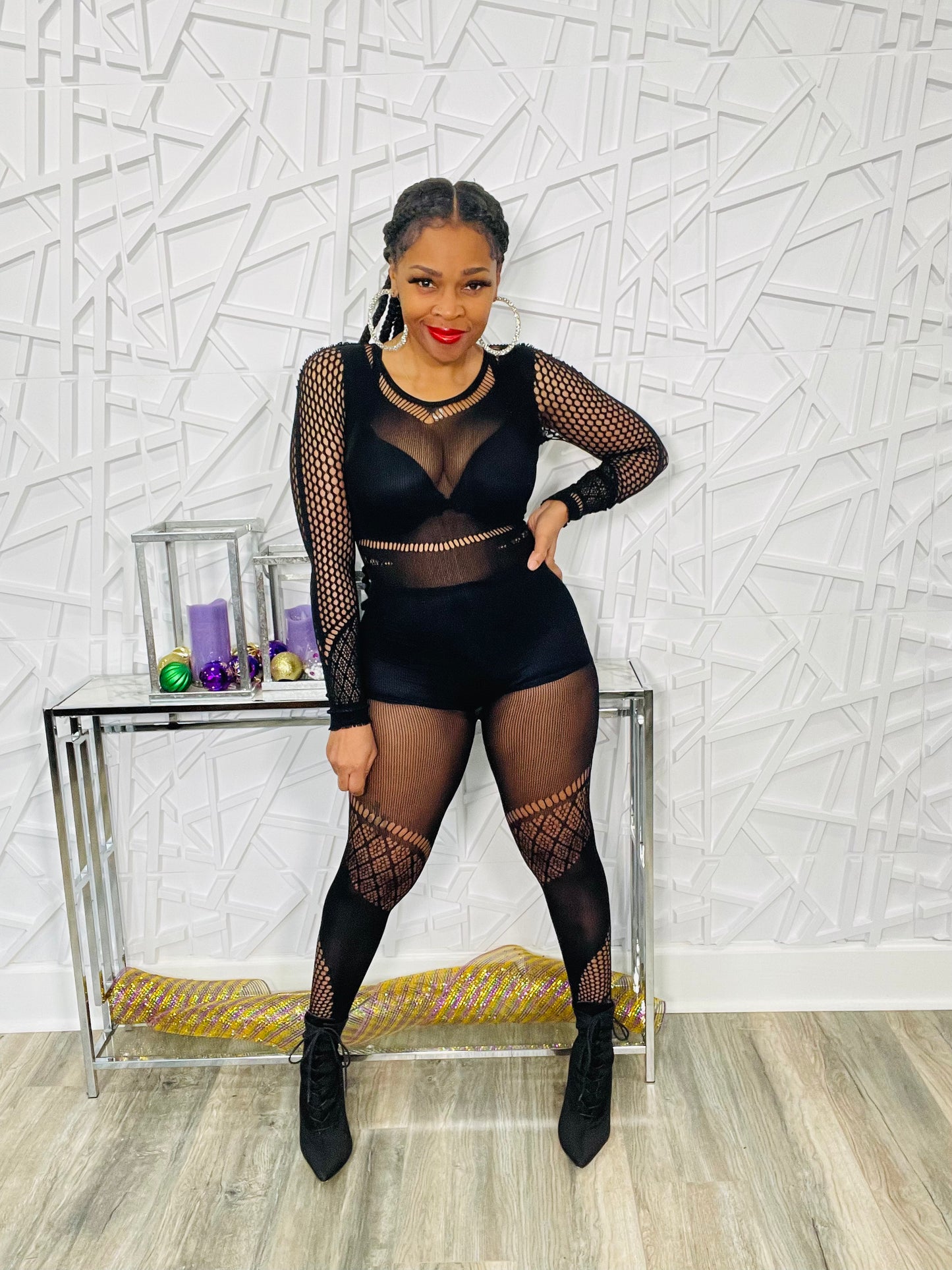 Pretty in the Mesh Jumpsuit