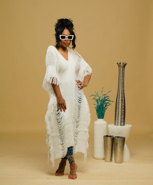 Pretty in the Wind Dress/Top/Coverup (White)