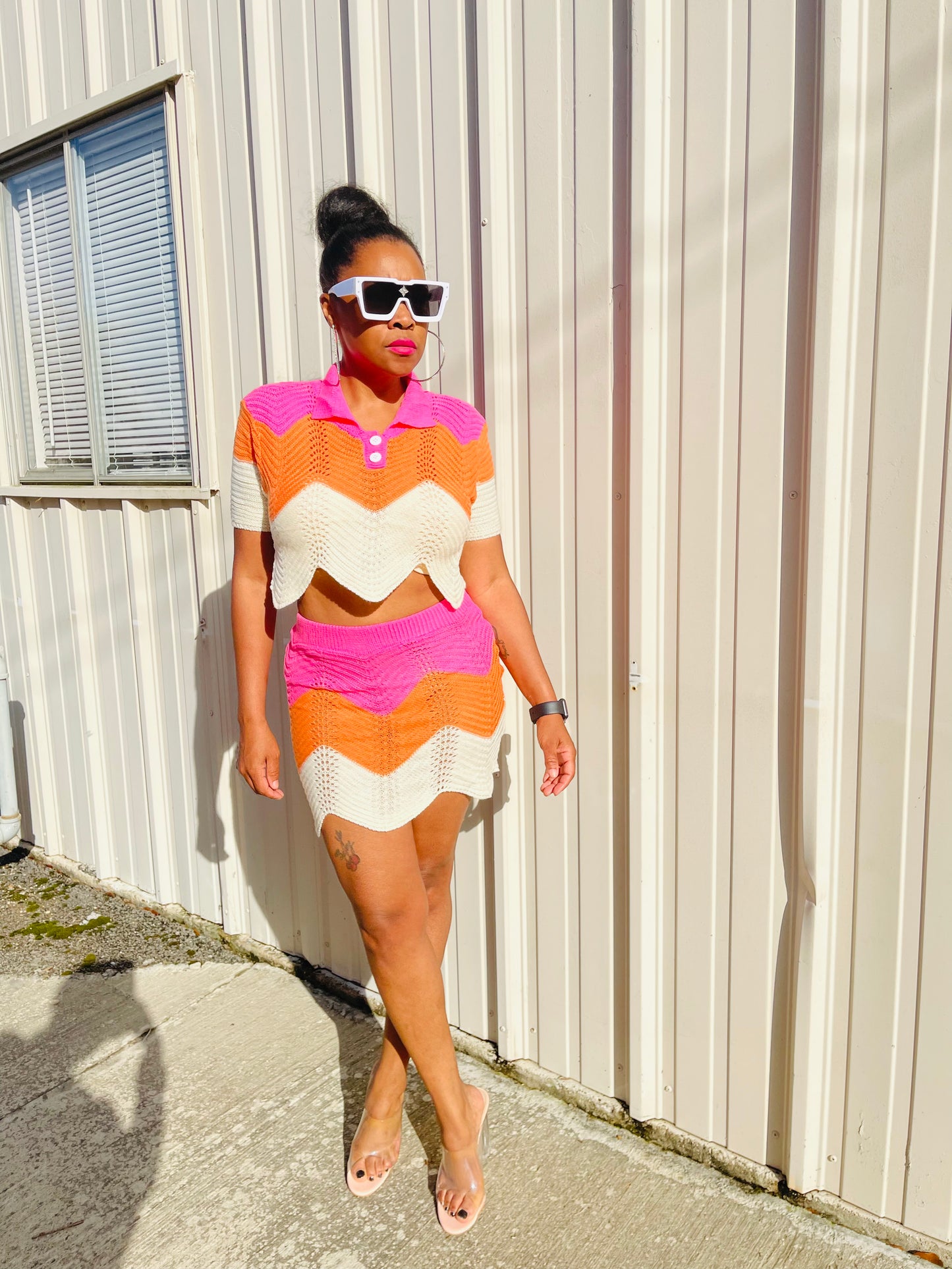 Being Fly & Pretty 2 pc Knit Skirt Set