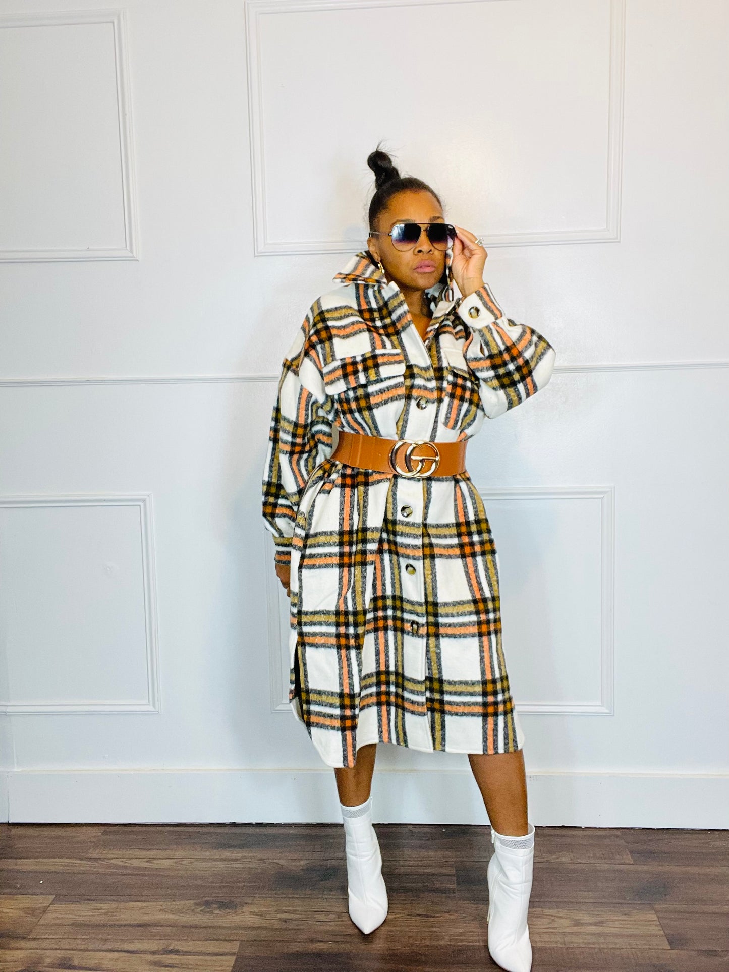 Heavy on the Pretty Plaid Shacket