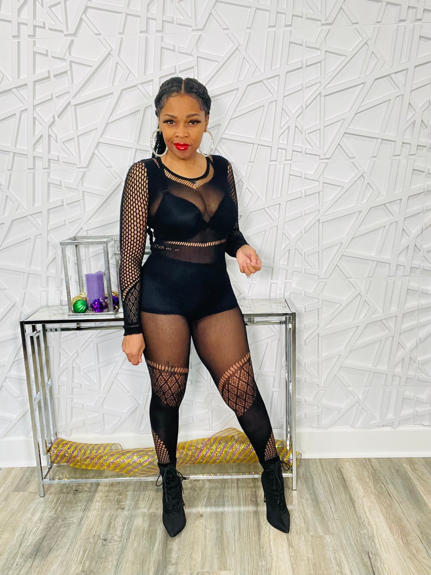 Pretty in the Mesh Jumpsuit