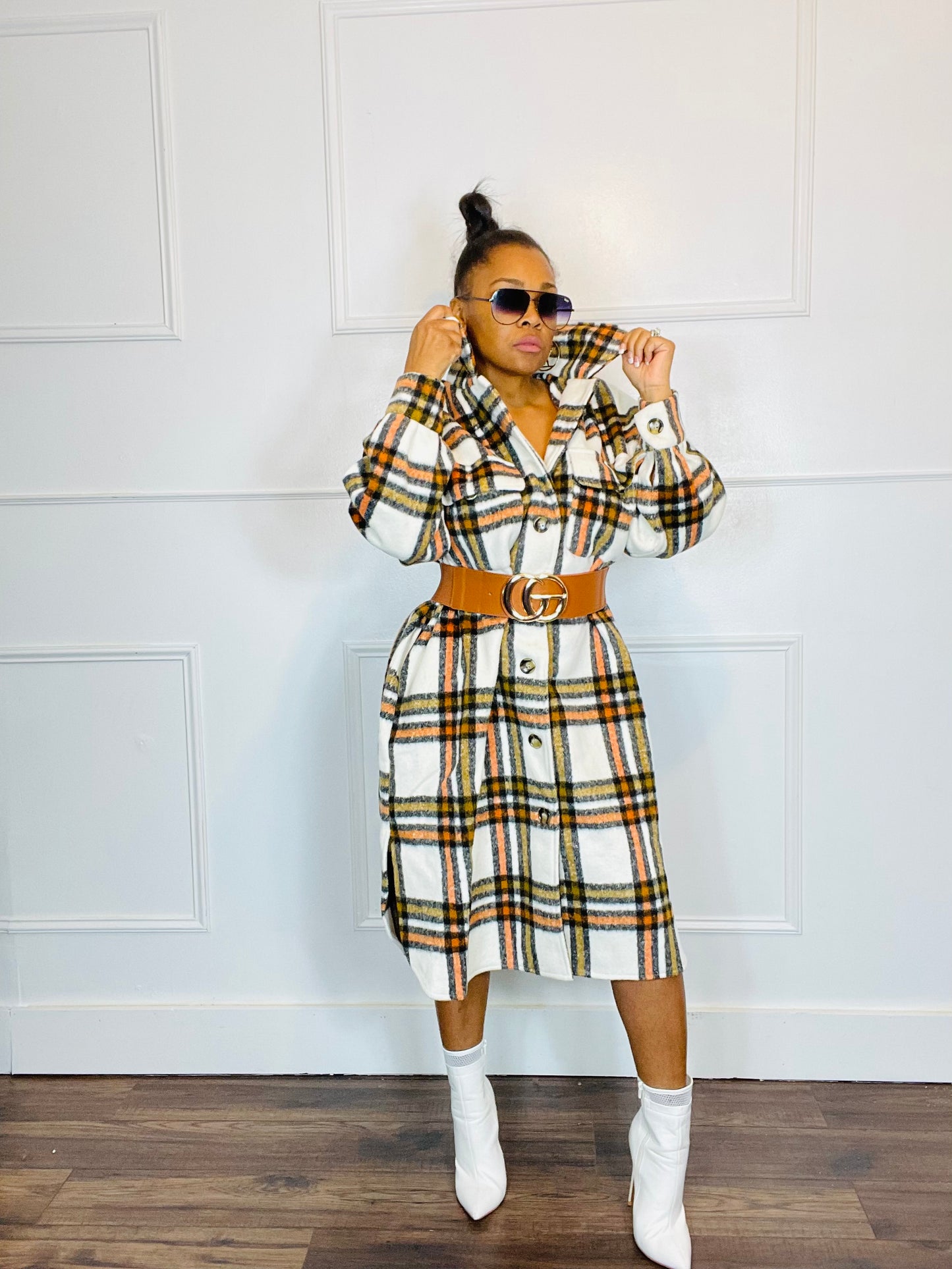 Heavy on the Pretty Plaid Shacket