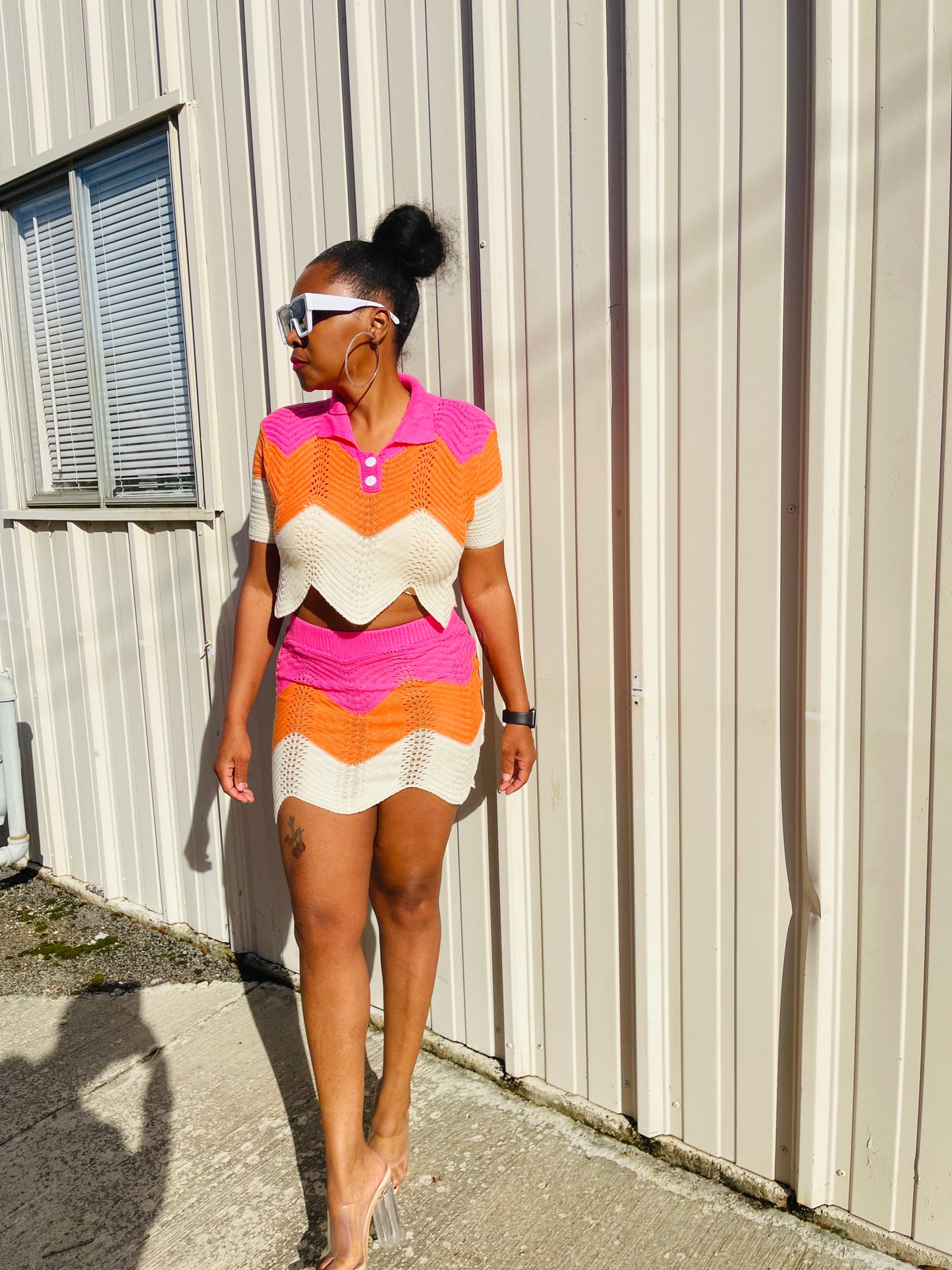 Being Fly & Pretty 2 pc Knit Skirt Set